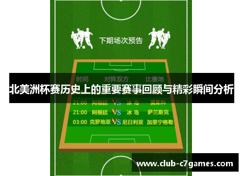 北美洲杯赛历史上的重要赛事回顾与精彩瞬间分析 北美洲杯赛历史上的重要赛事回顾与精彩瞬间分析